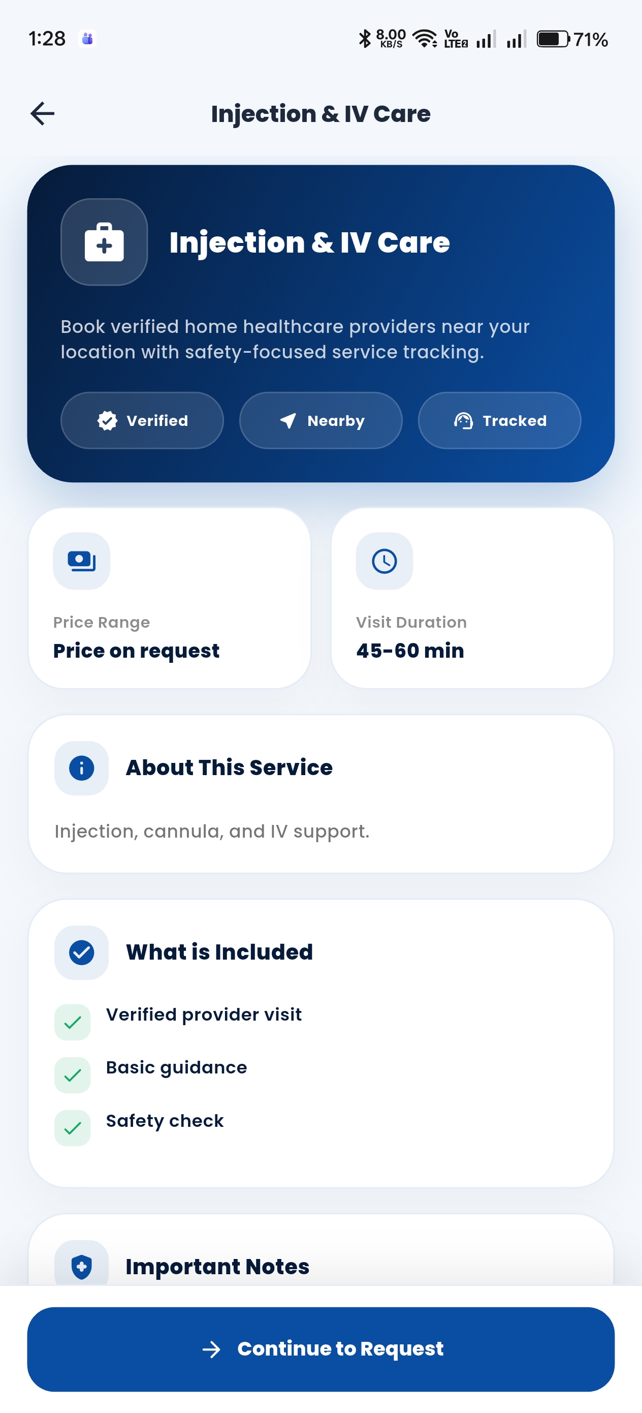 Injection and IV care service